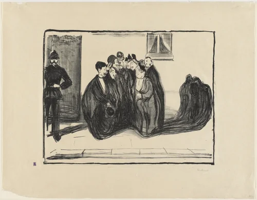 Thanking the Group by Edvard Munch, print, 1899