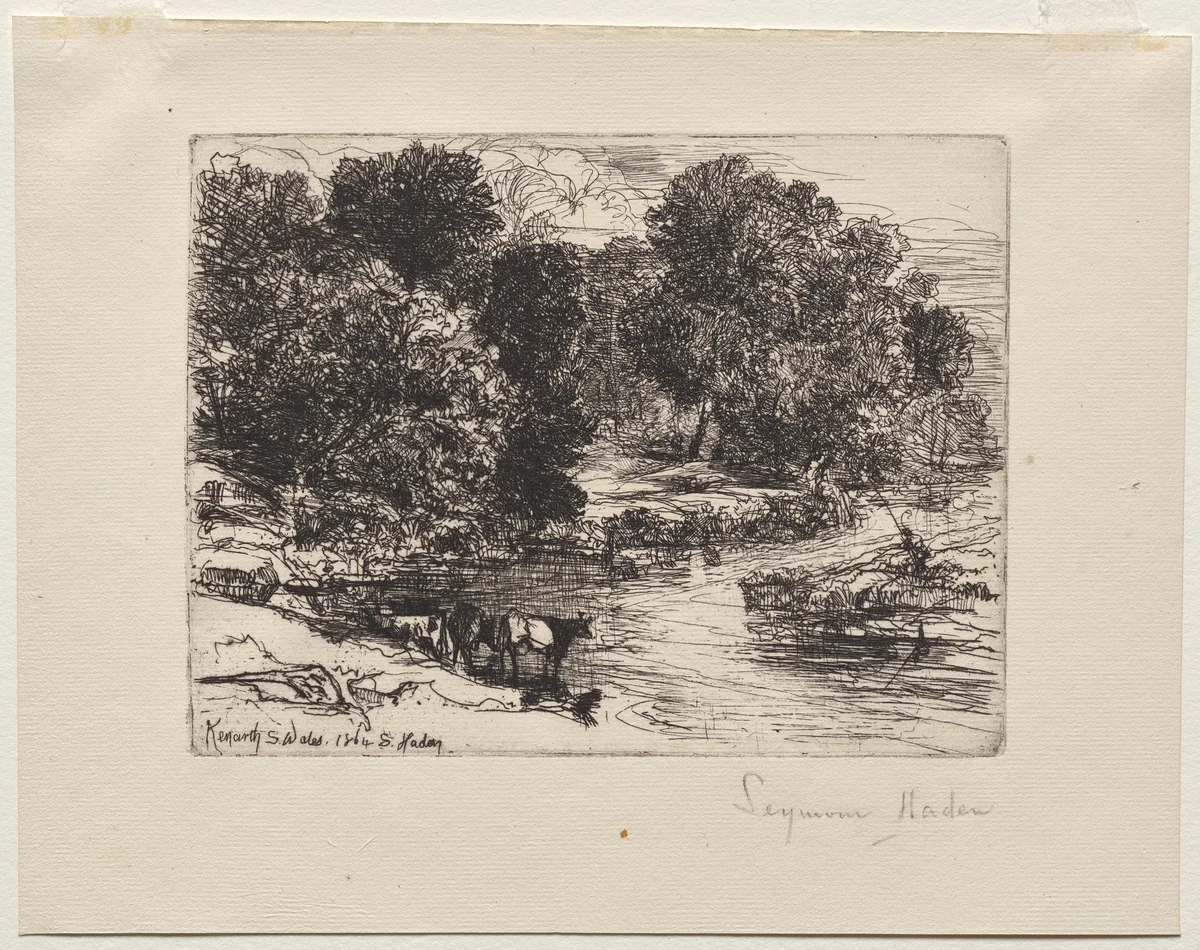 Kenarth by Francis Seymour-Haden, print, 1864