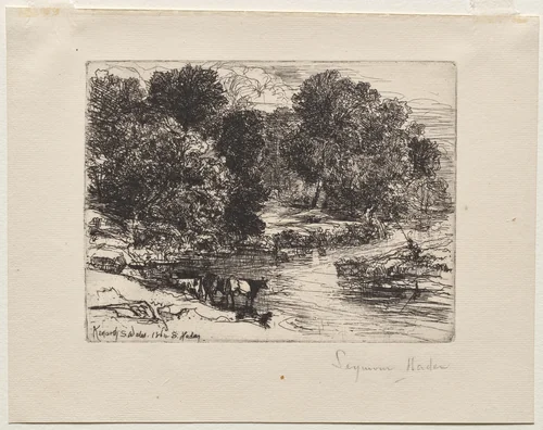 Kenarth by Francis Seymour-Haden, print, 1864