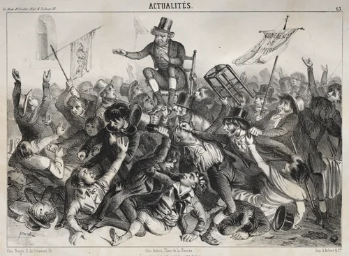 Actualités: Élections d'Angleterre by Clémente Pruche, print, 1841