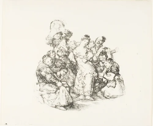 The Andalusian dance by Francisco José de Goya, print, 1825-1826