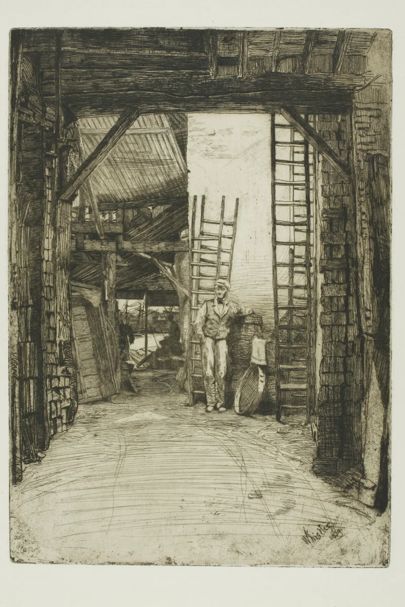 The Lime-Burner by James McNeill Whistler, print, 1859