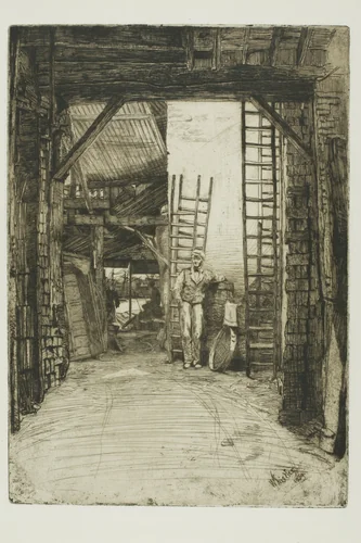 The Lime-Burner by James McNeill Whistler, print, 1859