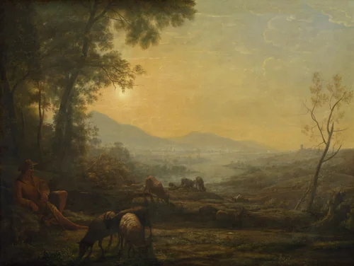 The Herdsman by Anonymous Artist; Claude Lorrain, painting, 1600-1799