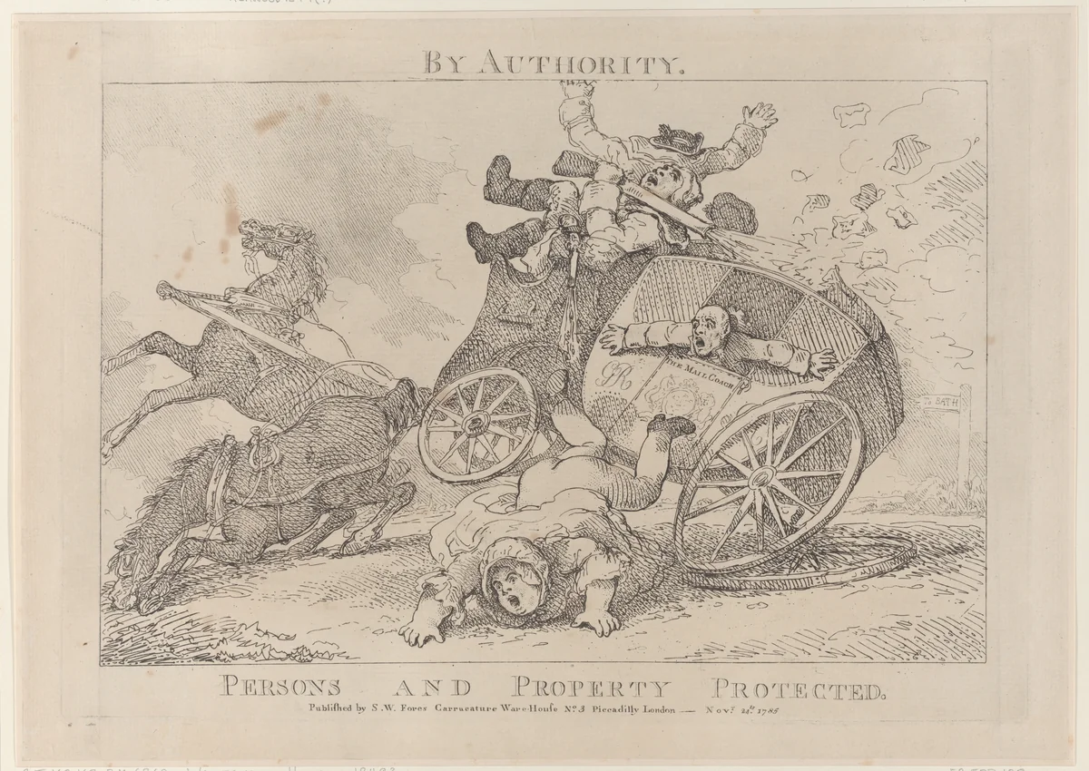 By Authority. Persons and Property Protected by Thomas Rowlandson, print, 1785