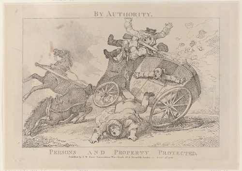 By Authority. Persons and Property Protected by Thomas Rowlandson, print, 1785