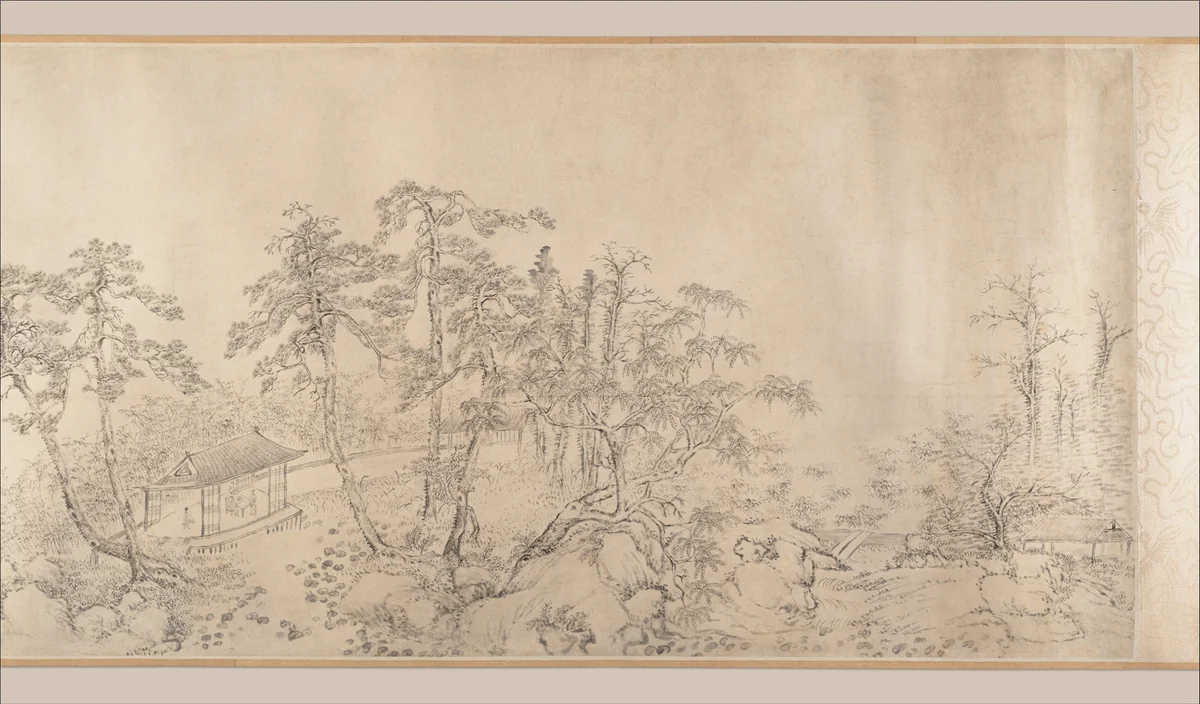 Discourse on Poetry by Gao Jian, painting, 1698