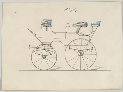 Drag #747 by Brewster & Co., drawing, 1850-1870