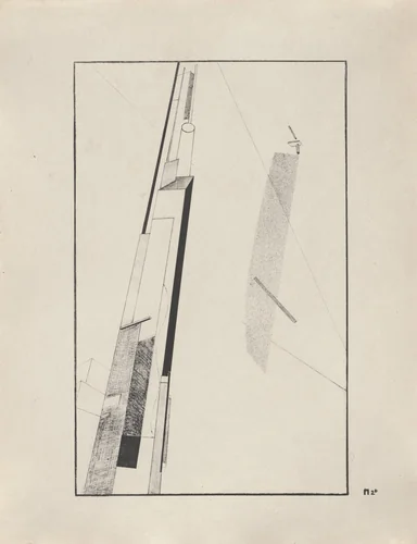 Proun 2 D from Proun by El Lissitzky, print, 1920