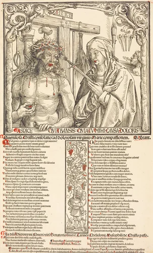 The Man of Sorrows and Mater Dolorosa by Wolf Traut; Hieronymus Höltzel, print, 1512