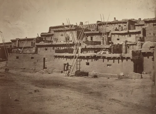 Section of South Side of Zuni Pueblo, N.M. by Timothy O'Sullivan, photograph, 1871