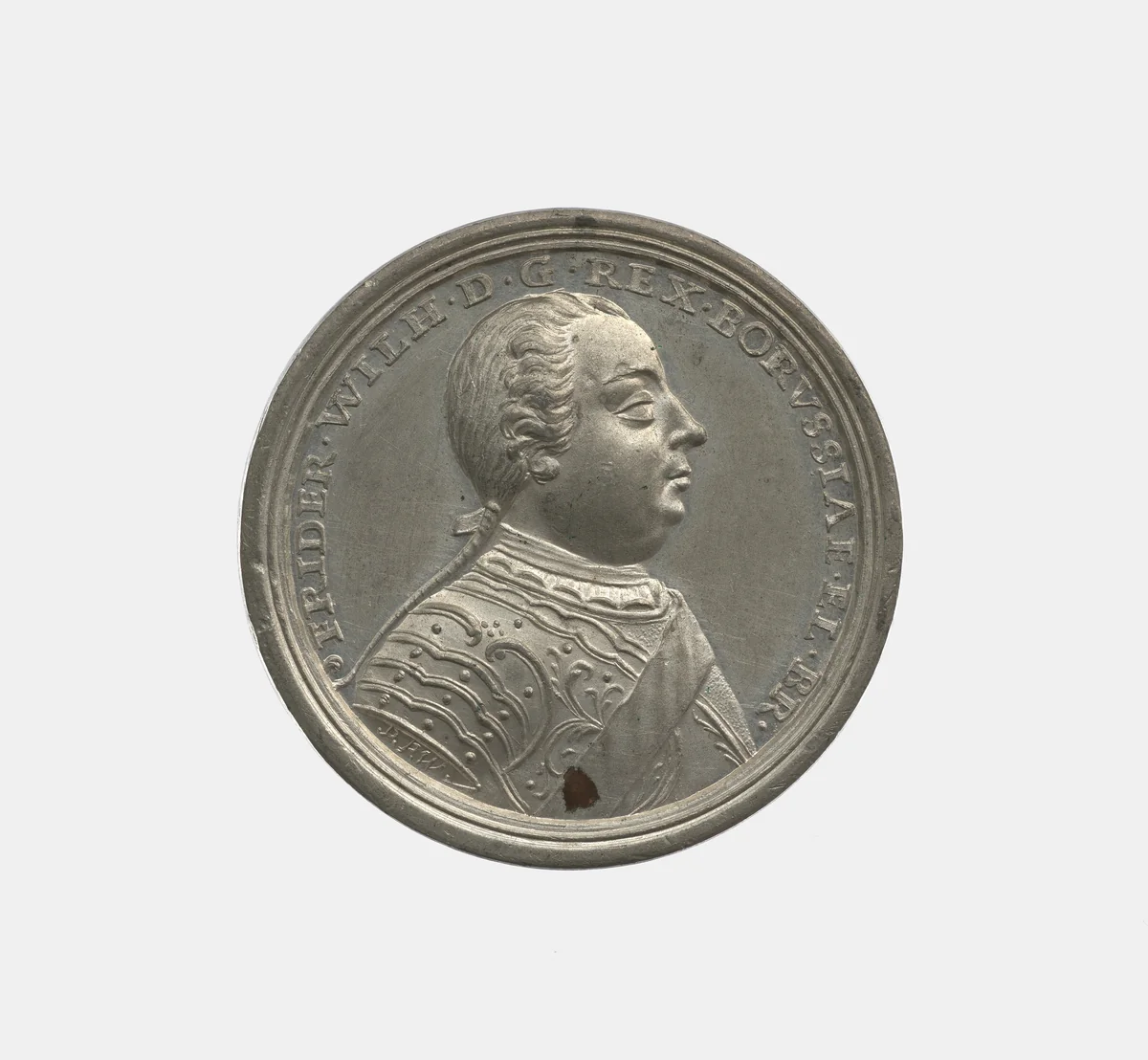 Frederich Wilhelm I / Arrival of the Salzurg emigrants in Prussia by Peter Paul Werner, metalwork, 1732