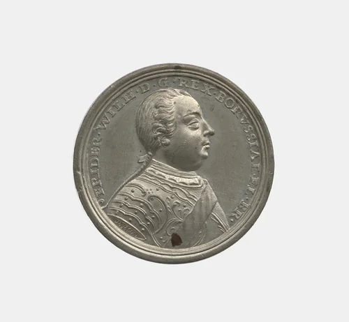 Frederich Wilhelm I / Arrival of the Salzurg emigrants in Prussia by Peter Paul Werner, metalwork, 1732