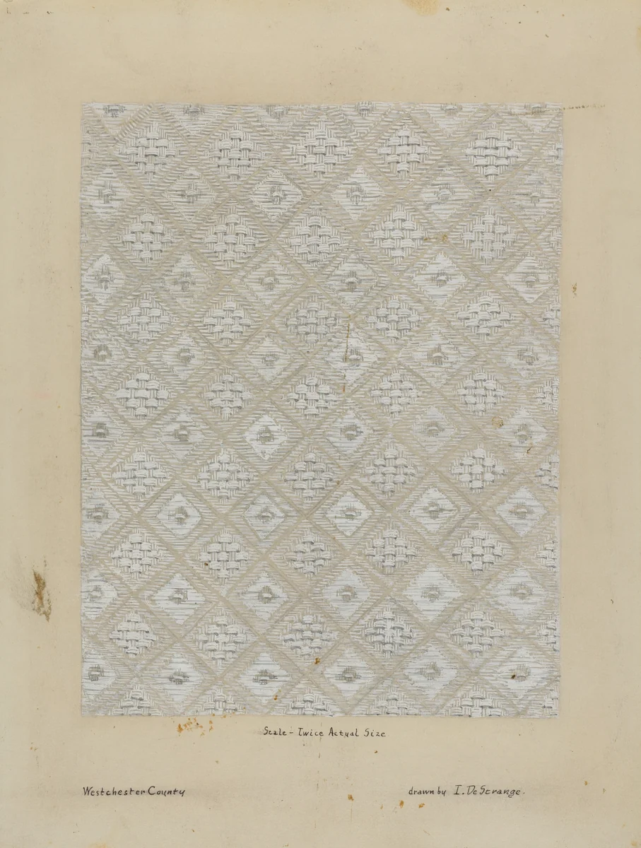 Tablecloth by Isabelle De Strange, index of american design, 1936