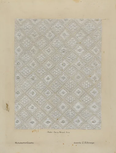 Tablecloth by Isabelle De Strange, index of american design, 1936