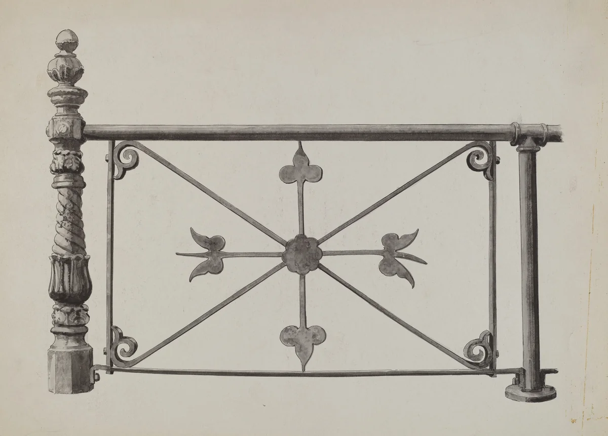 Fence by Florence Huston, index of american design, 1936