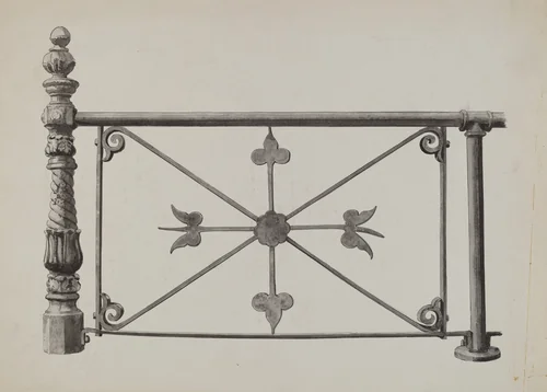 Fence by Florence Huston, index of american design, 1936