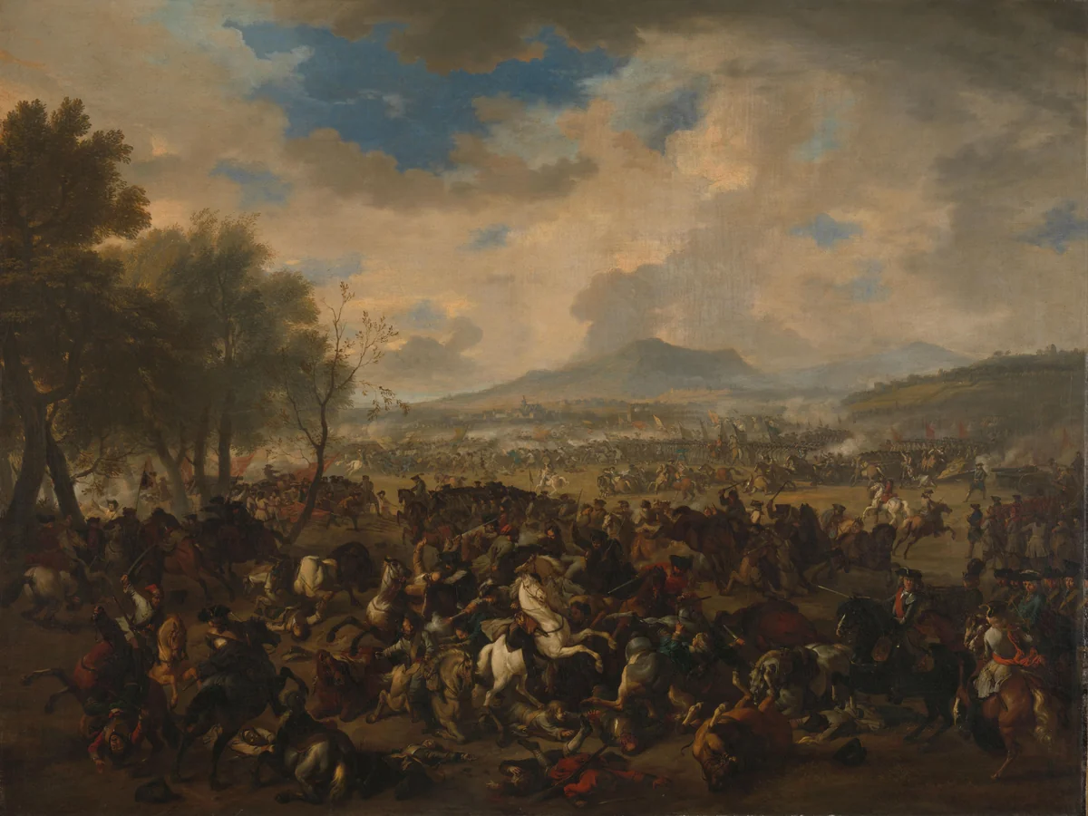 Untitled by Jan van Huchtenburg, painting, 1706-1710