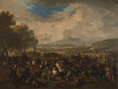 Untitled by Jan van Huchtenburg, painting, 1706-1710