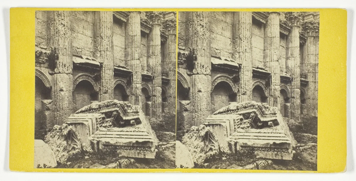Baalbek - Temple of Jupiter, No. 71 from "Good's Eastern Series" by Frank Good, photograph, 1860-1890
