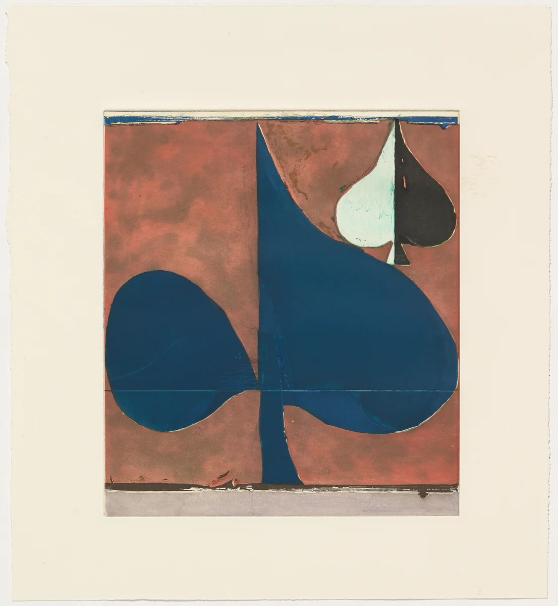 Combination [working proof 19] by Richard Diebenkorn, print, 1981