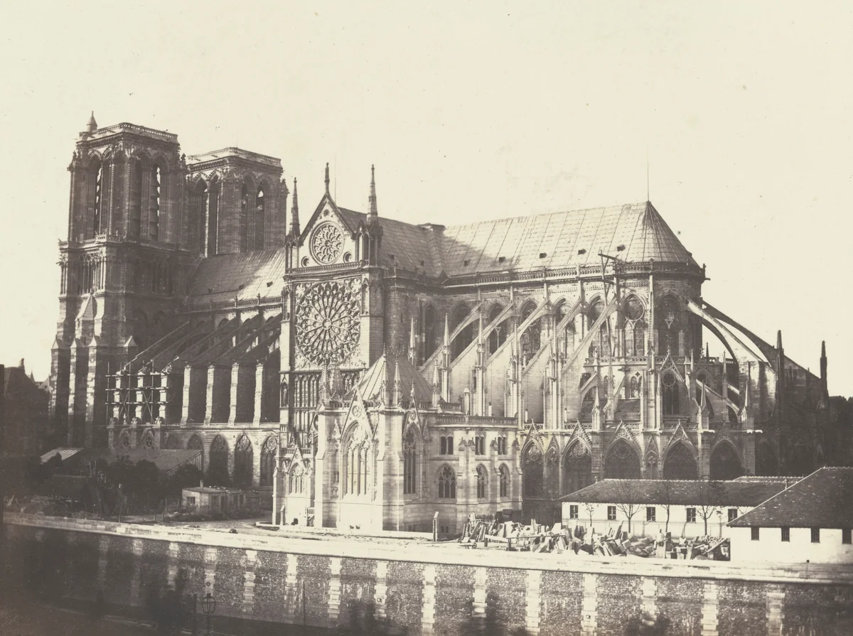 Église Notre Dame - Côté sud by François-Auguste Renard, photograph, 1852