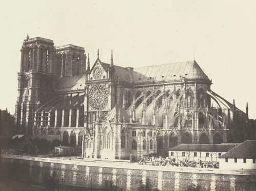 Église Notre Dame - Côté sud by François-Auguste Renard, photograph, 1852