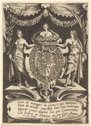 Frontispiece for "The Combat at the Barrier" by Jacques Callot, print, 1627