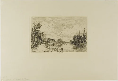 View of Nogent by Maxime Lalanne, print, 1883