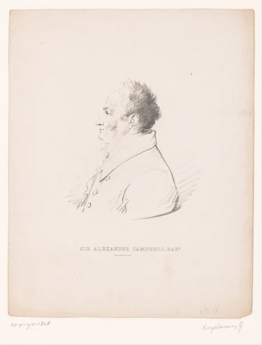 Portret van Sir Alexander Campbell, 1st Baronet by anonymous, print, 1816-1839