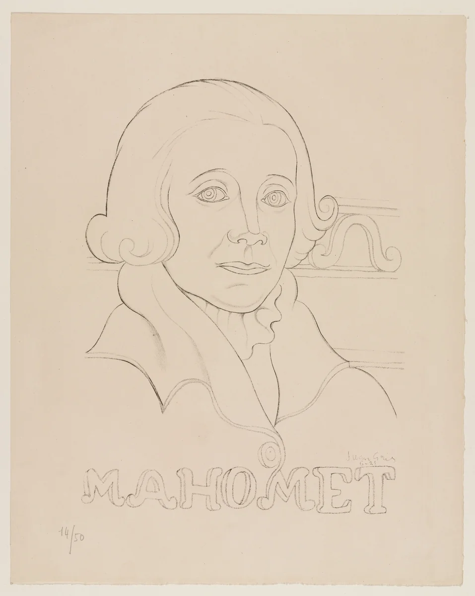 Mahomet by Juan Gris, print, 1921