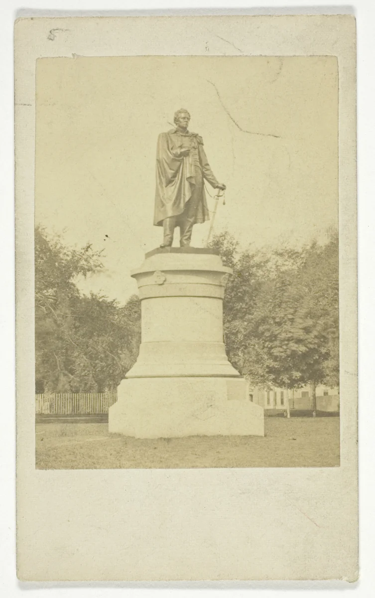 Statue of Commodore Matthew Perry by Joshua Appleby Williams, photograph, 1850-1889