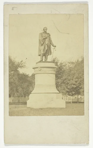 Statue of Commodore Matthew Perry by Joshua Appleby Williams, photograph, 1850-1889