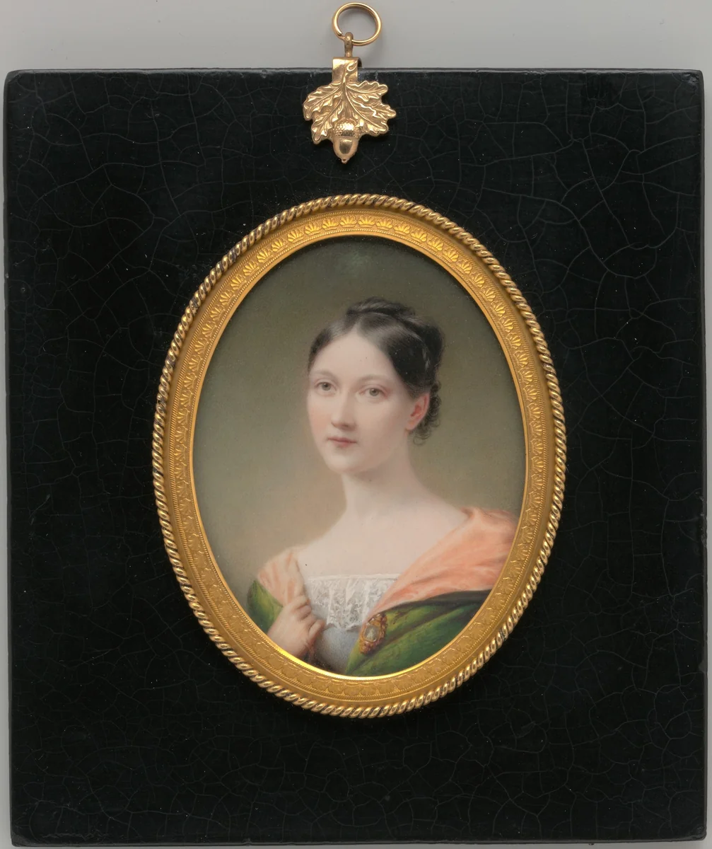 Portrait of a Lady by Charles Cromwell Ingham, artwork, 1836-1838