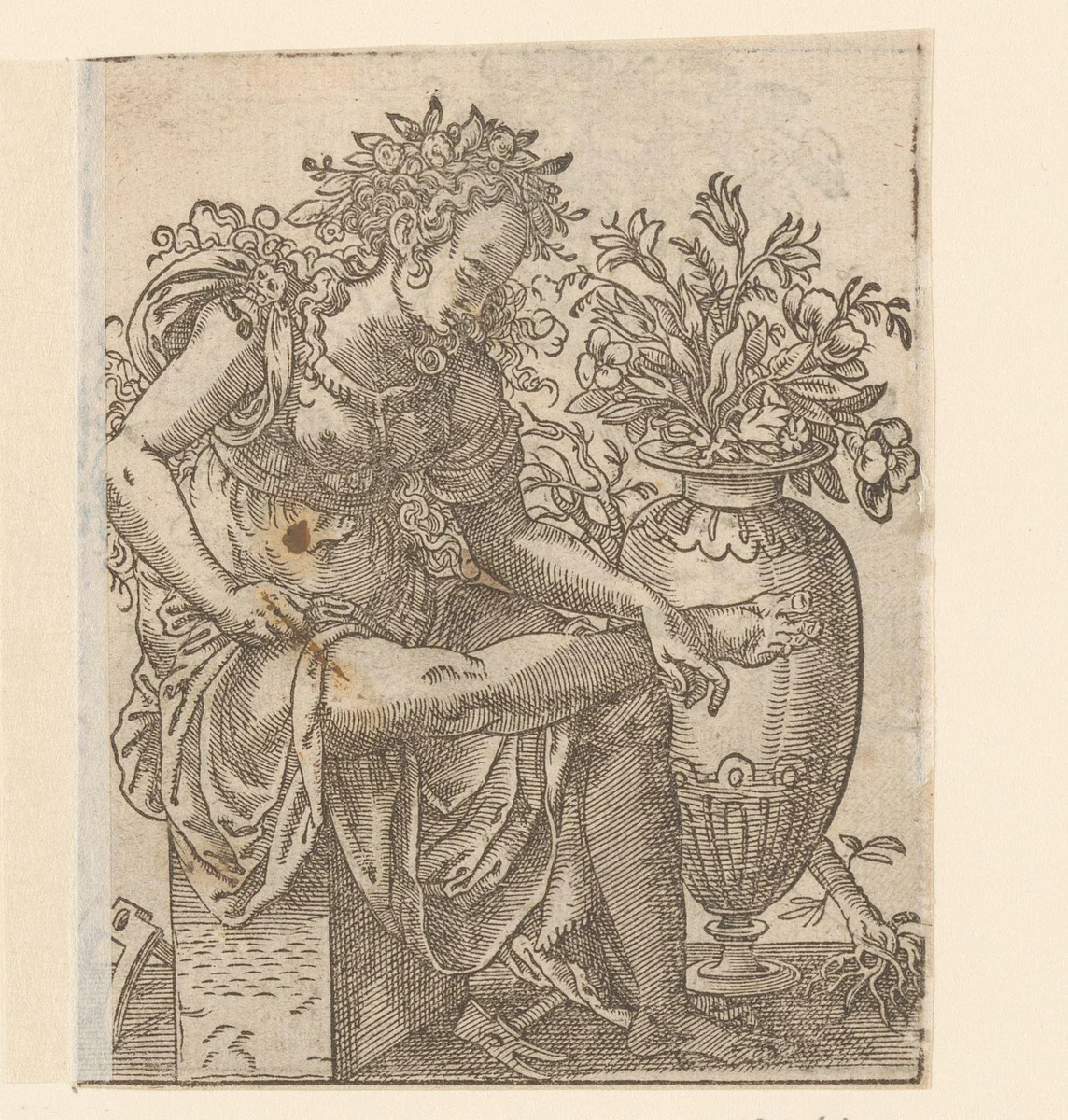 Flora by anonymous, print, 1580