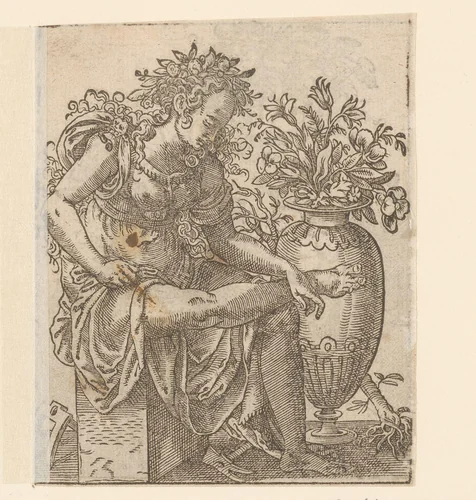 Flora by anonymous, print, 1580