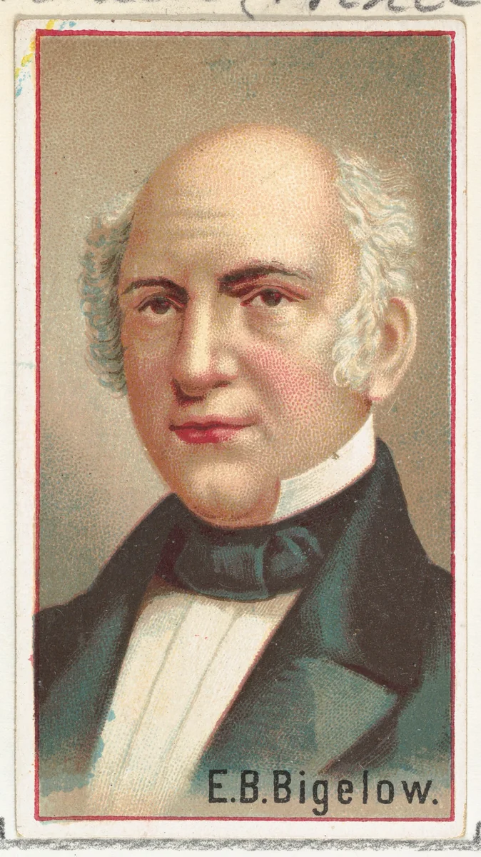 E. B. Bigelow, printer's sample for the World's Inventors souvenir album (A25) for Allen & Ginter Cigarettes by Allen & Ginter, print, 1888