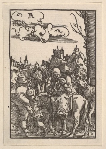The Flight Into Egypt, from "The Fall and Salvation of Mankind Through the Life and Passion of Christ" by Albrecht Altdorfer, print, 1508-1518