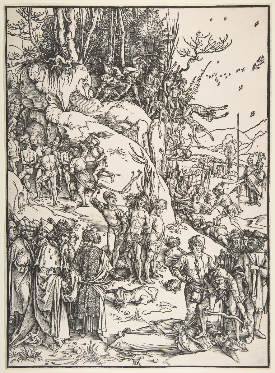 Martyrdom of the Ten Thousand by Albrecht Dürer, print, 1485-1528