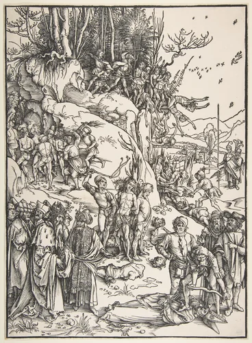 Martyrdom of the Ten Thousand by Albrecht Dürer, print, 1485-1528