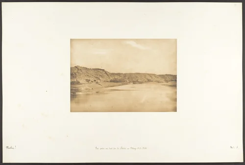 Vue prise au Sud-Est de Philae - Village d'El-Bâb by Maxime Du Camp, photograph, 1849-1850