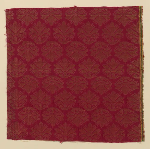 Fragment by Italy, textile, 1625-1675