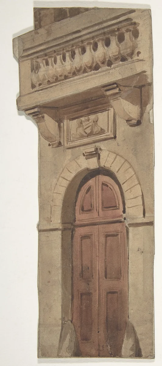 Design for a Stage Set at the Opéra, Paris by Eugène Cicéri, drawing, 1830-1890