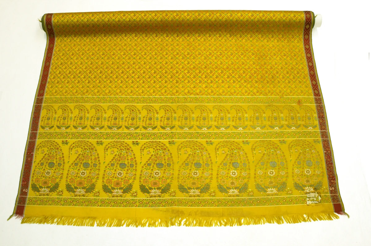 Sari by India, Tamil Nadu, Ayyampettai, textile, 1820
