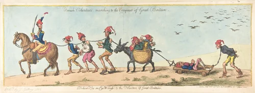 French Volunteers Marching to the Conquest of Great Britain by James Gillray, print, 1803