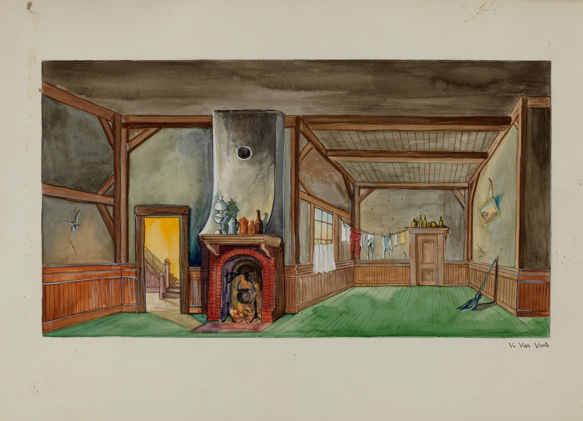 Backdrop for Puppet Show by Vera Van Voris, index of american design, 1937
