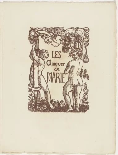 Chapter title (folio 78) from Les Amours (The Loves) by Émile Bernard, illustrated book, 1915