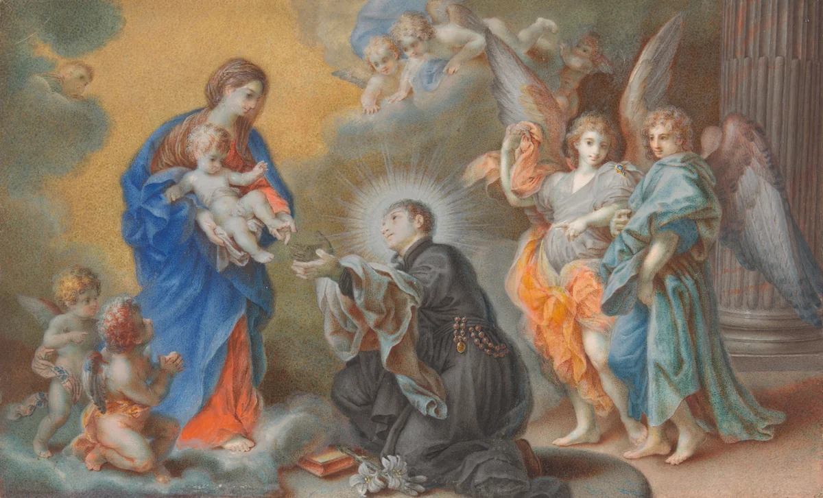 Madonna and Child Appearing to Saint Louis Gonzaga by Veronica Stern
Carlo Maratta, painting, 1740-1760