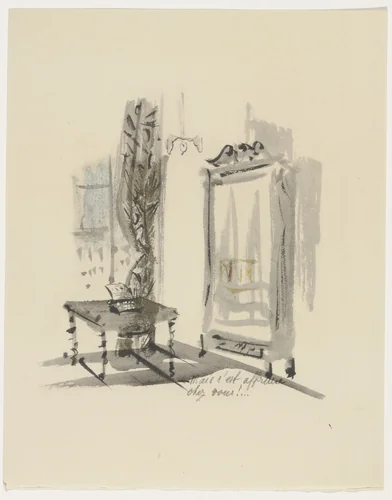 Duplicate of plate (page 69) from Mille Regrets (A Thousand Regrets) by Christian Bérard, illustrated book, 1947