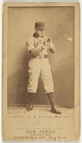 Lance, 3rd Base, Chicago, from the Old Judge series (N172) for Old Judge Cigarettes by Goodwin & Company, photograph, 1888